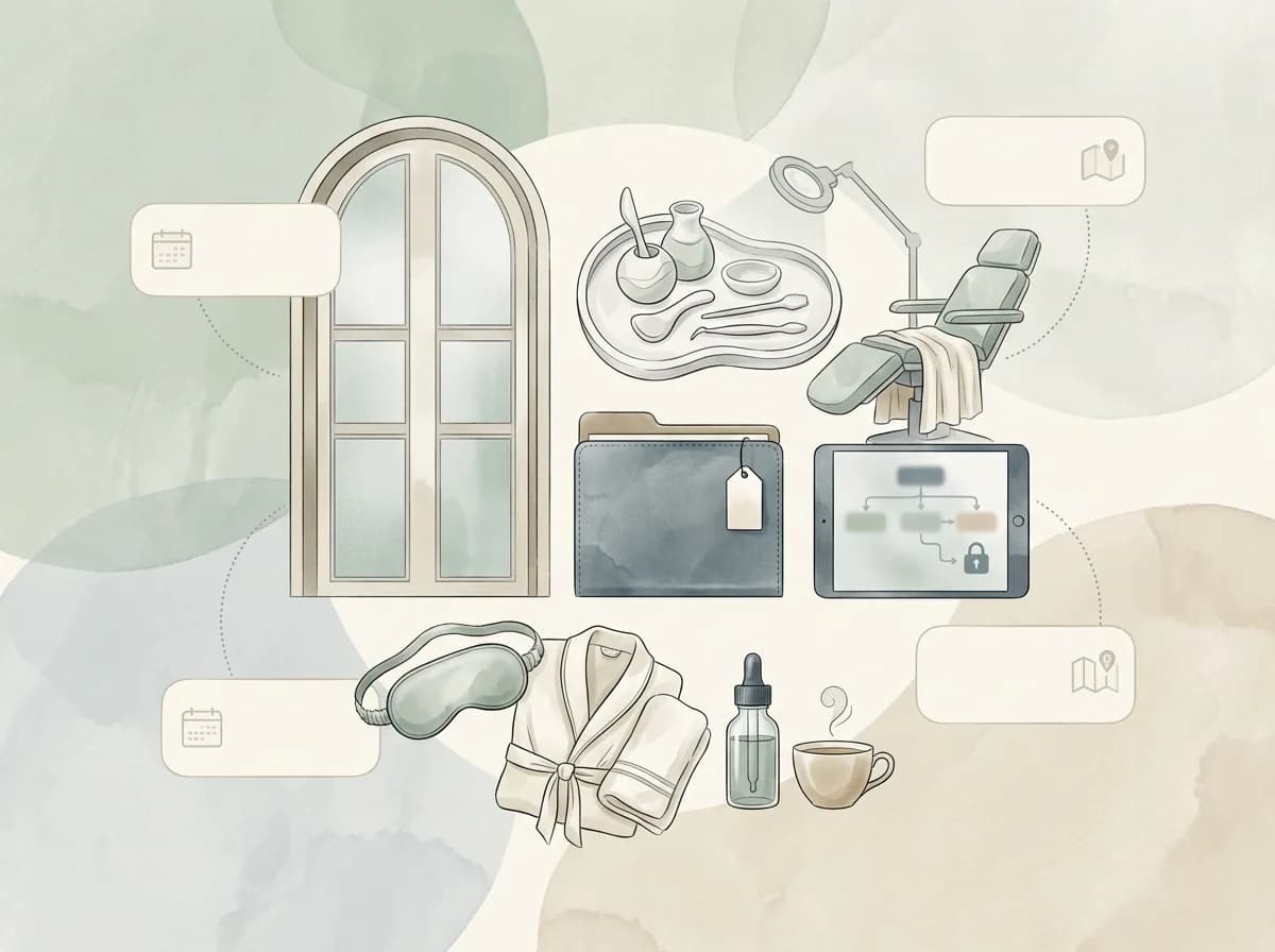 Editorial illustration for cosmetic procedure articles