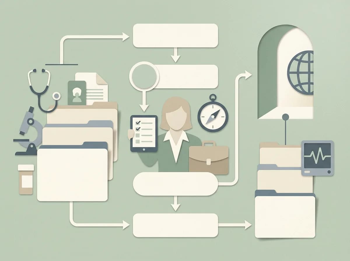 Editorial illustration for health checkup articles