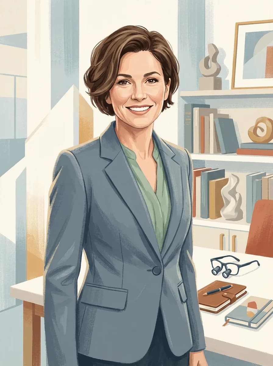 Editorial portrait of Dr. Emily Carter